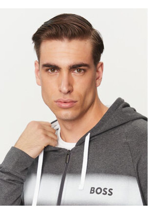 BOSS - Boss Bluza Authentic 50503065 Szary Regular Fit. Kolor: szary. Materiał: bawełna
