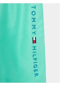 TOMMY HILFIGER - Tommy Hilfiger Szorty kąpielowe UB0UB00487 Zielony Regular Fit. Kolor: zielony. Materiał: syntetyk