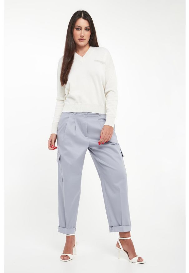 Sweter damski wełniany PESERICO. Materiał: wełna