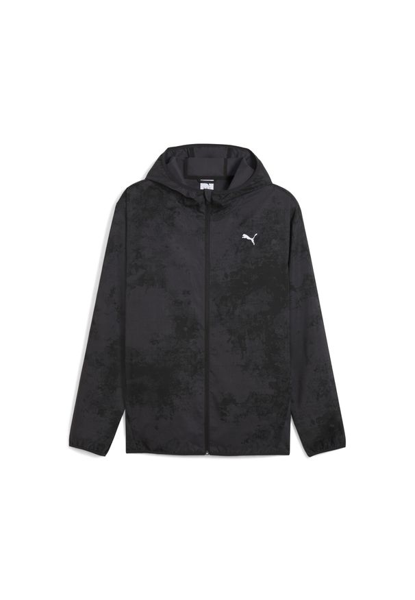 Puma - Męska kurtka TAD ESSENTIALS AOP PUMA Black Q3. Kolor: czarny. Sport: bieganie, fitness