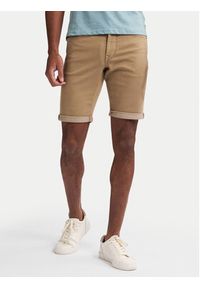 Petrol Industries Szorty jeansowe M-ROS-SHO005 Biały Slim Fit. Kolor: biały. Materiał: bawełna #4