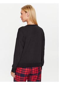 DKNY Koszulka piżamowa YI2122591 Czarny Regular Fit. Kolor: czarny. Materiał: bawełna #3