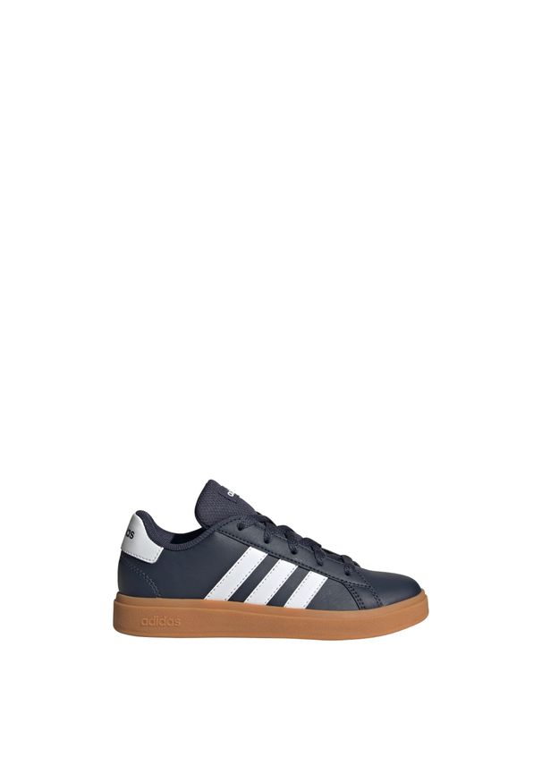 Adidas - Buty Grand Court Lifestyle Tennis Lace-Up. Kolor: biały, wielokolorowy, niebieski, brązowy. Materiał: materiał