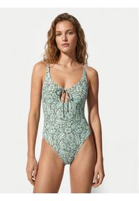 Roxy Strój kąpielowy Wildside Paisley ERJX103810 Zielony. Kolor: zielony. Materiał: syntetyk. Wzór: paisley #1
