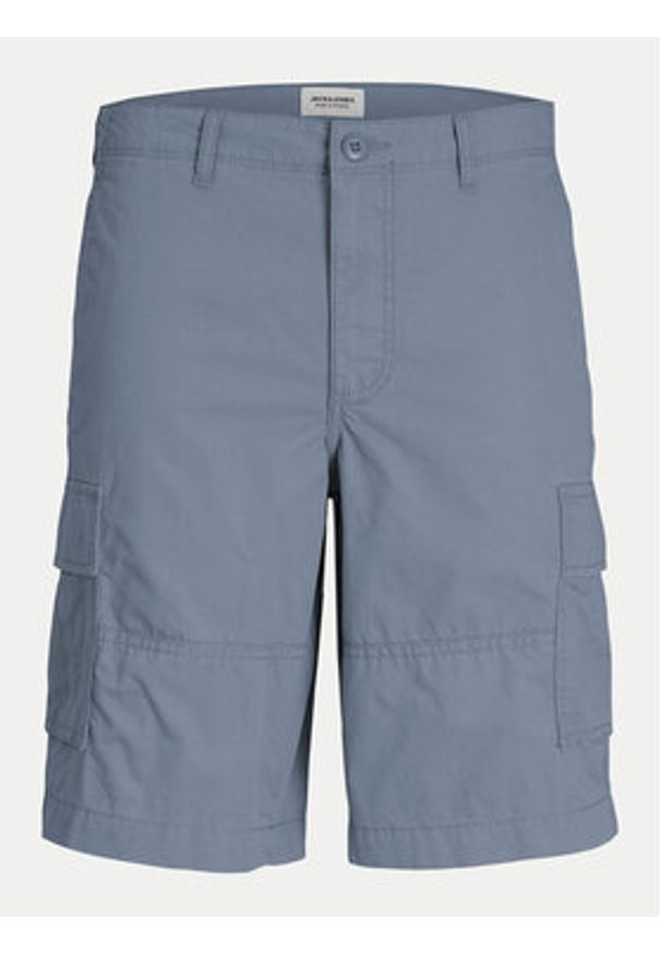 Jack & Jones Szorty materiałowe Jpstcole 12253222 Niebieski Loose Fit. Kolor: niebieski. Materiał: bawełna