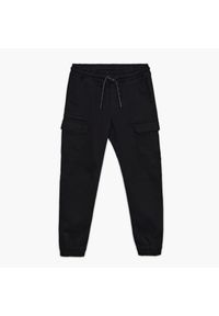 Cropp - Czarne joggery męskie slim - Czarny. Kolor: czarny. Materiał: bawełna, tkanina #1