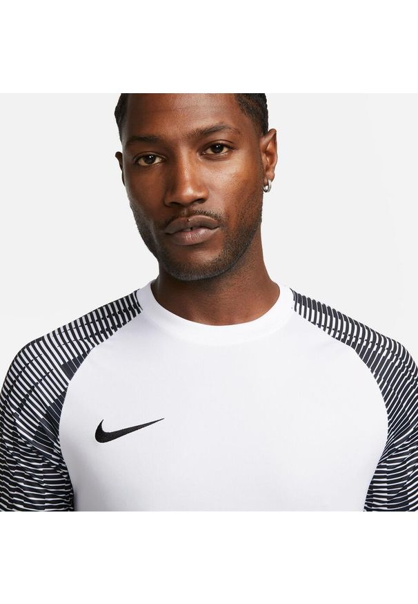 Koszulka Piłkarska Męska Nike Academy. Kolor: biały, czarny, wielokolorowy. Sport: piłka nożna