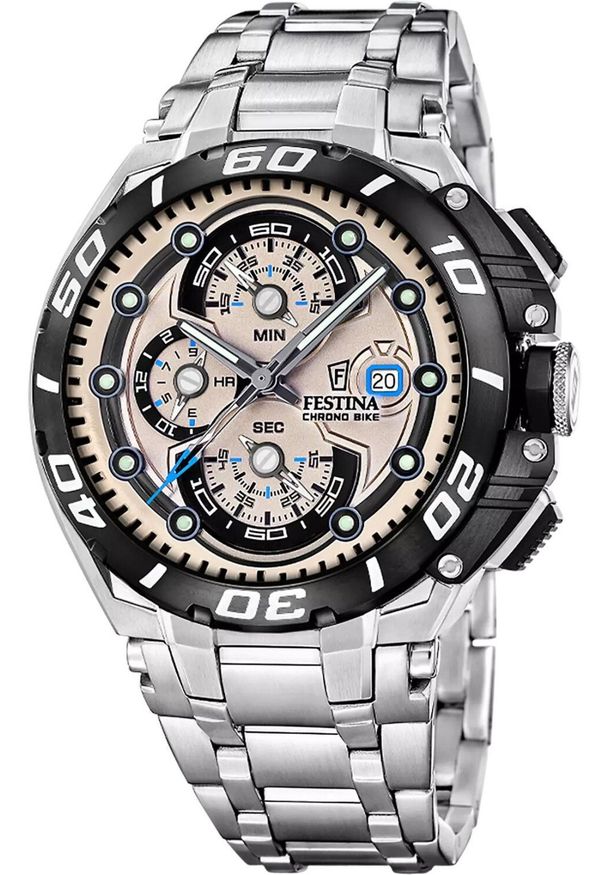 Zegarek Festina Zegarek męski Festina F20754-2 srebrny. Kolor: srebrny