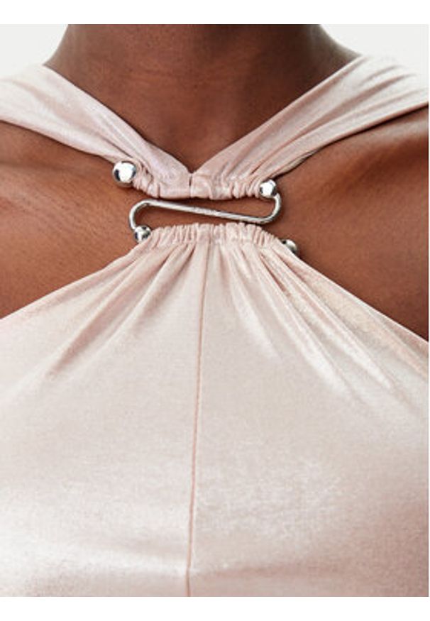 Pinko - PINKO Sukienka koktajlowa 104999 A2DN Różowy Regular Fit. Kolor: różowy. Materiał: syntetyk. Styl: wizytowy