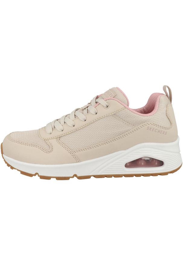 skechers - Buty do chodzenia damskie Skechers Uno Inside Matters. Zapięcie: sznurówki. Kolor: beżowy. Materiał: guma, materiał, tkanina, syntetyk. Szerokość cholewki: normalna. Sport: turystyka piesza
