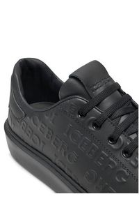 Iceberg Sneakersy Bozema IU1684 Czarny. Kolor: czarny. Materiał: skóra