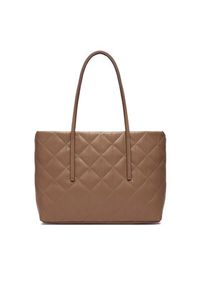 Calvin Klein Torebka Quilted Small Tote LV04F3325G Beżowy. Kolor: beżowy. Materiał: skórzane #6