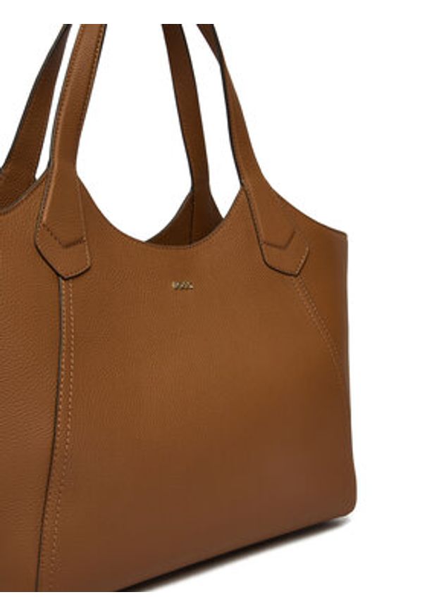 BOSS Torebka 50563395 Brązowy. Kolor: brązowy. Materiał: skórzane