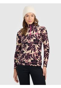 4f - 4F Bielizna termiczna polarowa (góra) damska - multikolor XS. Typ kołnierza: kołnierzyk stójkowy. Kolor: wielokolorowy. Materiał: polar. Sezon: zima. Sport: turystyka piesza #1