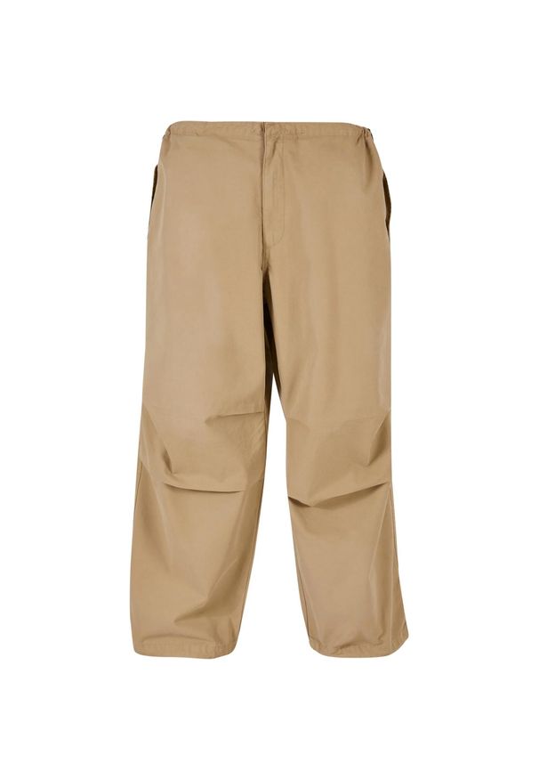 Urban Classics - Męskie Szerokie Spodnie Cargo. Kolor: beżowy. Sport: turystyka piesza