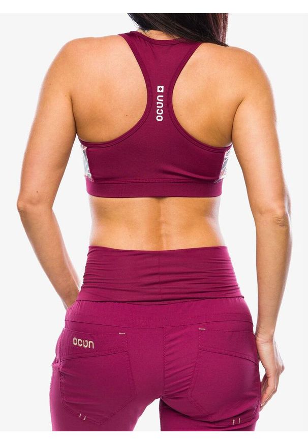 OCUN - Stanik sportowy Ocun Misty Bra. Kolor: czerwony