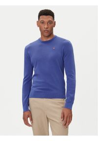 Napapijri Sweter Droz NP0A4I2G Niebieski Regular Fit. Kolor: niebieski. Materiał: bawełna