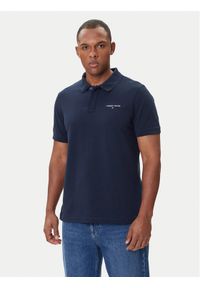 Tommy Jeans Polo Linear DM0DM20914 Granatowy Regular Fit. Typ kołnierza: polo. Kolor: niebieski. Materiał: bawełna