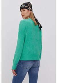 Vero Moda - Sweter. Kolor: zielony. Długość rękawa: długi rękaw. Długość: długie #3