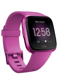 FITBIT - Fitbit smartwatch Versa Lite - Mulberry/Mulberry Aluminum. Rodzaj zegarka: smartwatch. Kolor: różowy. Styl: elegancki #1