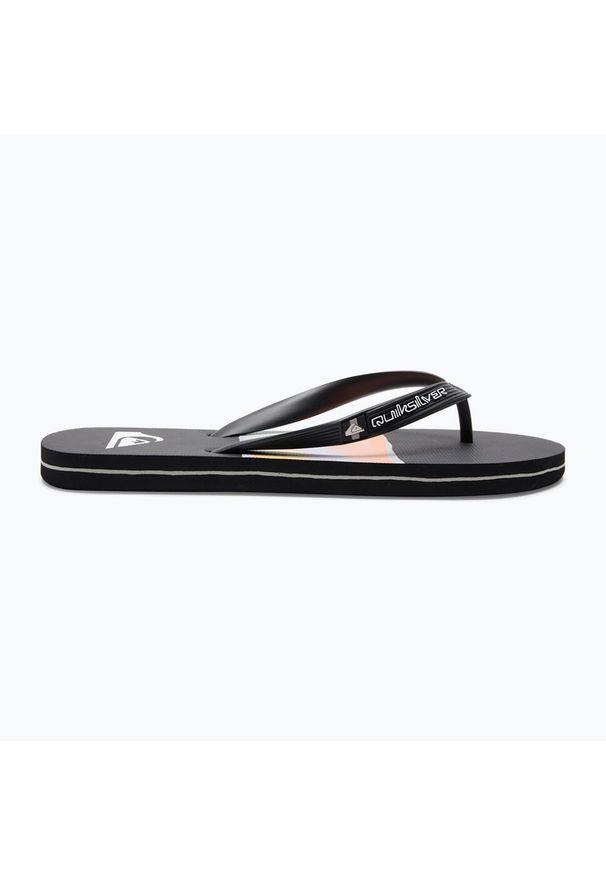 Japonki plażowe męskie Quiksilver Molokai Airbrushed. Okazja: na plażę. Kolor: czarny