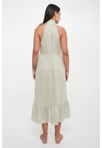 Armani Exchange - Sukienka midi lniana ARMANI EXCHANGE. Materiał: len. Długość: midi #3
