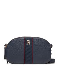 TOMMY HILFIGER - Tommy Hilfiger Torebka Th Legacy Camera Bag AW0AW16898 Granatowy. Kolor: niebieski. Materiał: skórzane