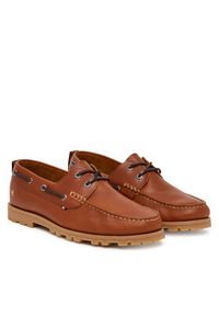 TOMMY HILFIGER - Tommy Hilfiger Mokasyny Light Lth FM0FM05746 Brązowy. Kolor: brązowy. Materiał: skóra #6