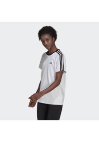 Koszulka fitness damska Adidas Essentials 3-Stripes Tee. Kolor: czarny, biały, wielokolorowy. Sport: fitness