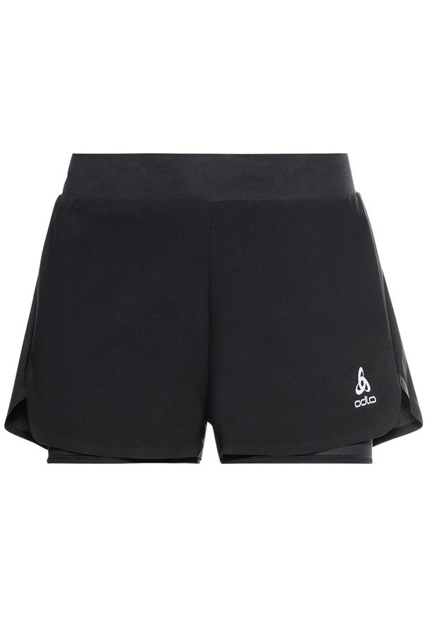 Spodenki do biegania damskie Odlo 2-in-1 ZEROWEIGHT. Kolor: czarny. Sport: bieganie