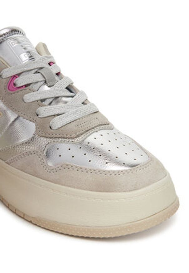 D.Franklin Sneakersy DFSH321095 Srebrny. Kolor: srebrny. Materiał: skóra