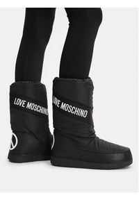 Love Moschino - LOVE MOSCHINO Śniegowce JA24032G0NISA000 Czarny. Kolor: czarny. Materiał: materiał #2