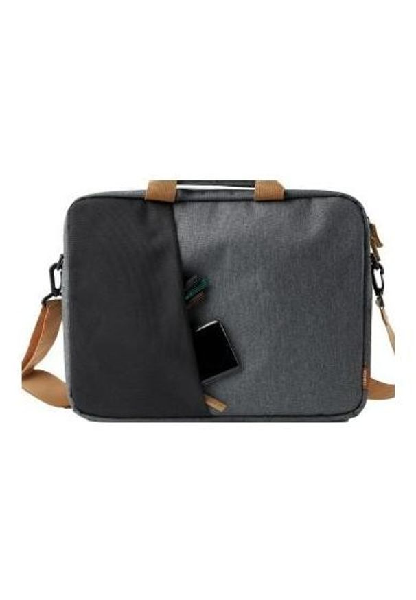 hama - Torba Hama Florenz 14.1'' czarno/szary. Kolor: czarny, szary, wielokolorowy. Materiał: tkanina. Styl: biznesowy, sportowy, elegancki