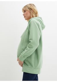 bonprix - Bluza ciążowa i do karmienia piersią, z bawełny organicznej. Kolekcja: moda ciążowa. Kolor: zielony. Materiał: bawełna #1
