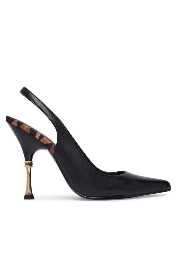 Czółenka Just Cavalli. Kolor: czarny