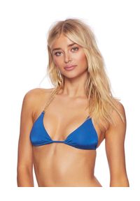 BEACH BUNNY - Top od bikini Ball and Chain. Kolor: niebieski. Materiał: materiał, elastan, poliamid. Wzór: aplikacja #1