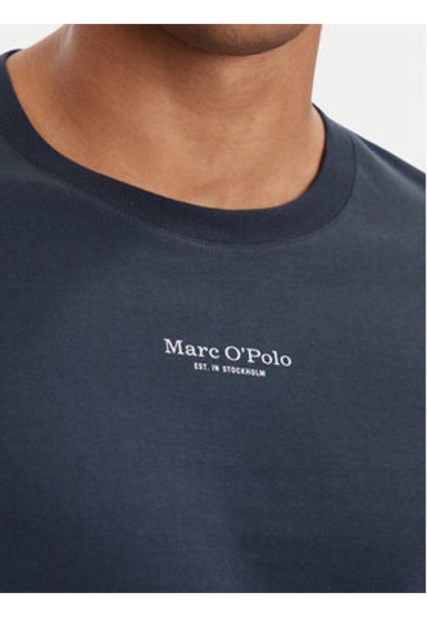 Marc O'Polo Longsleeve 528 2012 52020 Granatowy Regular Fit. Typ kołnierza: polo. Kolor: niebieski. Materiał: bawełna. Długość rękawa: długi rękaw
