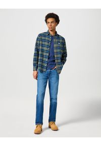 Wrangler - WRANGLER MĘSKA KOSZULA 1 PKT FLANNEL SHIRT DUSTY OLIVE 112356769 W564017359 #3