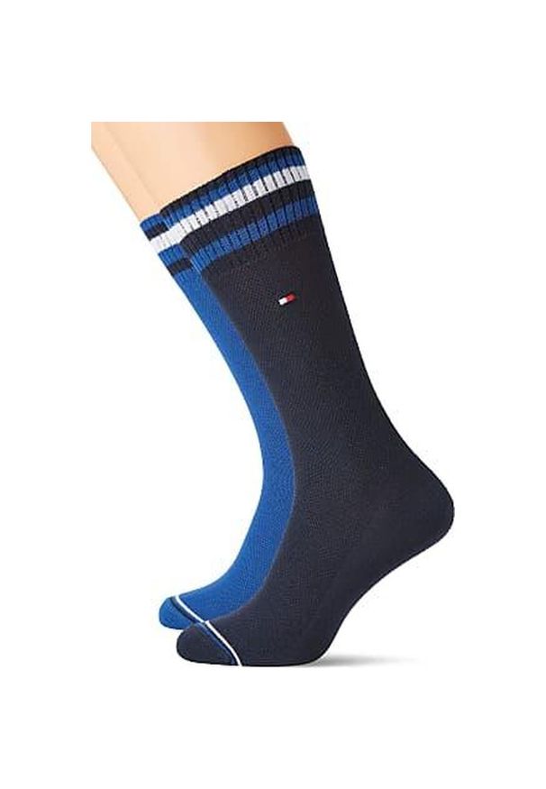 ZEAGLE - Skarpetki Tommy Hilfiger dla mężczyzn 43-46 mieszanka bawełny. Kolor: czarny. Materiał: poliamid, bawełna