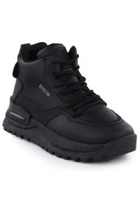 Big-Star - Sneakersy damskie na platformie czarne Big Star SS274509. Okazja: na co dzień. Kolor: czarny. Materiał: skóra ekologiczna. Obcas: na platformie. Styl: casual, sportowy