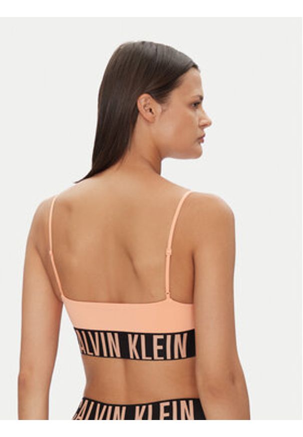 Calvin Klein Underwear Biustonosz top 000QF7631E Różowy. Kolor: różowy. Materiał: syntetyk