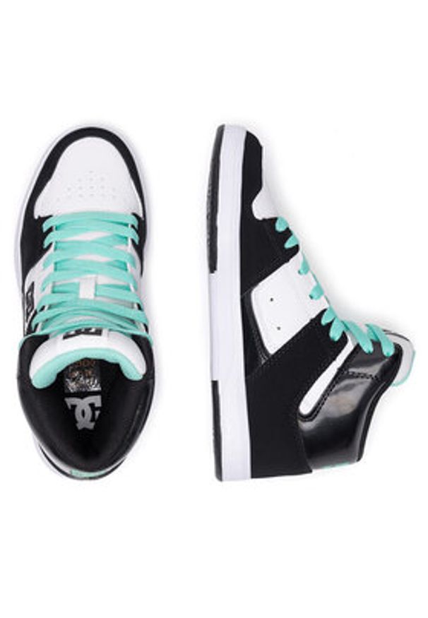 DC Shoes Sneakersy CURE HI TOP ADJS700096-BWQ Czarny. Kolor: czarny. Materiał: skóra