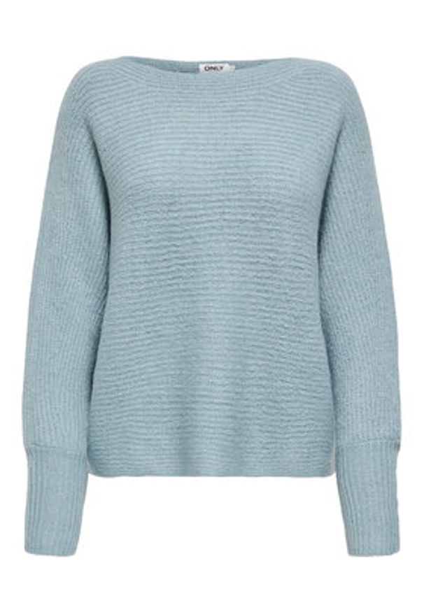 only - ONLY Sweter 15168705 Niebieski Regular Fit. Kolor: niebieski. Materiał: syntetyk