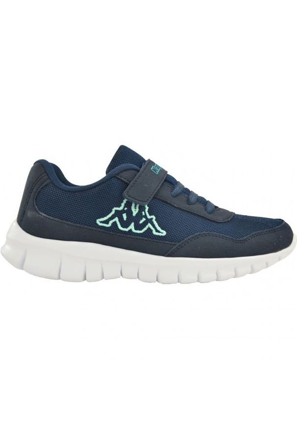 Buty Kappa Follow K Jr 260604K 6737 granatowe. Okazja: na co dzień. Zapięcie: rzepy. Kolor: niebieski. Materiał: materiał. Szerokość cholewki: normalna