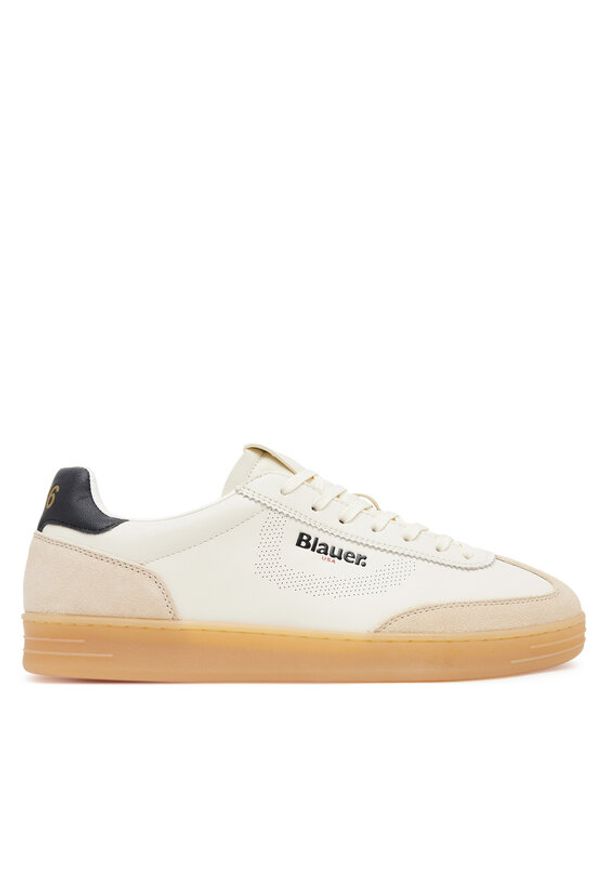 Blauer Sneakersy S5GRANT03/LES Beżowy. Kolor: beżowy. Materiał: skóra, zamsz