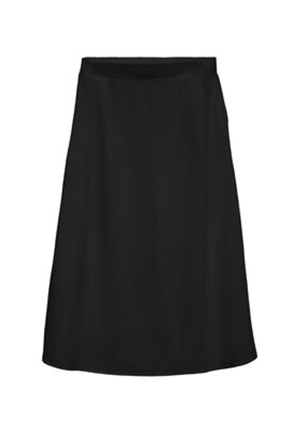 Vero Moda Spódnica midi Mymilo 10340419 Czarny Regular Fit. Kolor: czarny. Materiał: wiskoza