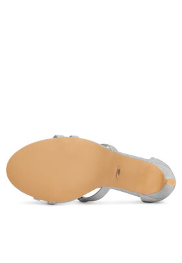 DeeZee Sandały F89725-88 Srebrny. Kolor: srebrny. Materiał: materiał