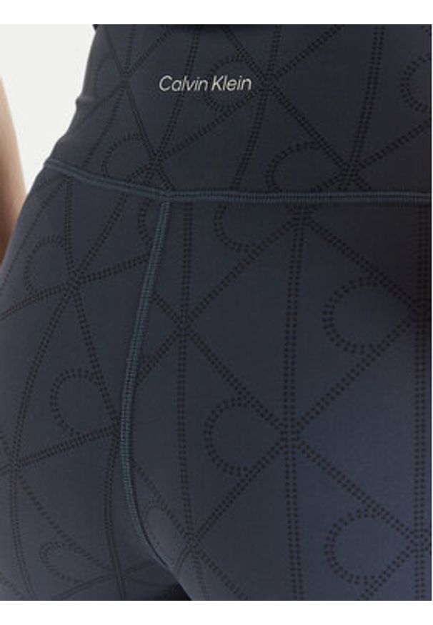 Calvin Klein Performance Legginsy LVGWS6L645 Granatowy Slim Fit. Kolor: niebieski. Materiał: syntetyk