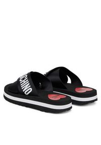 Love Moschino - LOVE MOSCHINO Klapki JA28324G0MIX3000 Czarny. Kolor: czarny. Materiał: materiał #6