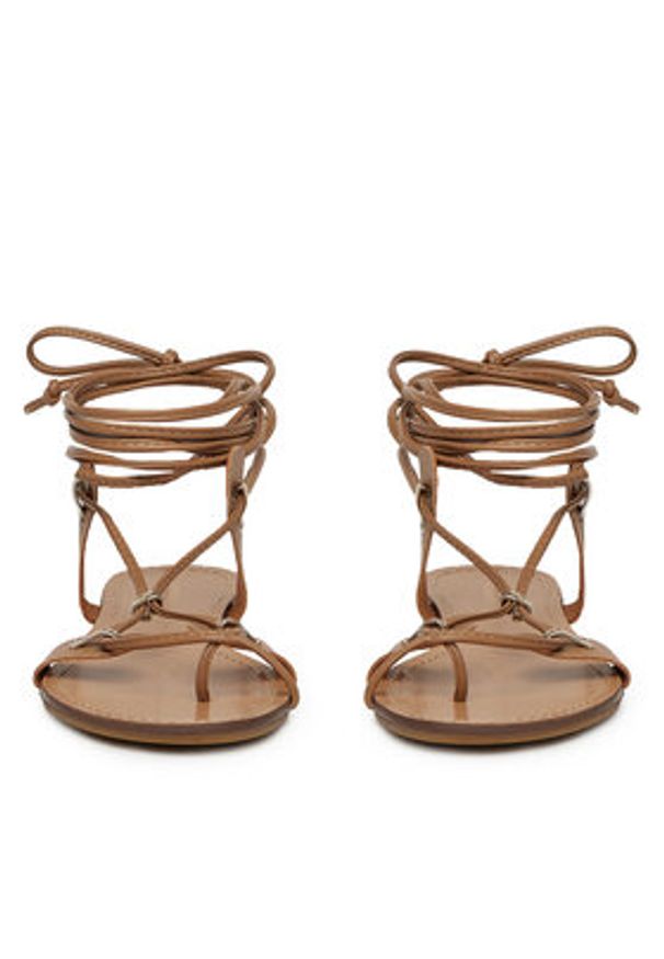 DeeZee Sandały F103-57 Brązowy. Kolor: brązowy. Materiał: materiał, syntetyk